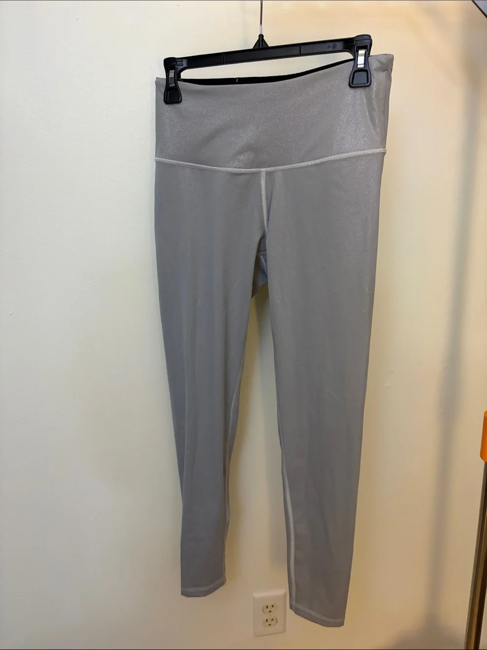 Gray High-Waist Active Leggings